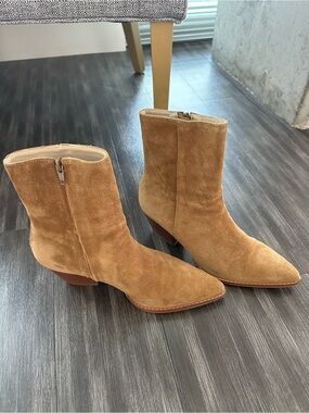Matisse Camel Suede Ankle Booties